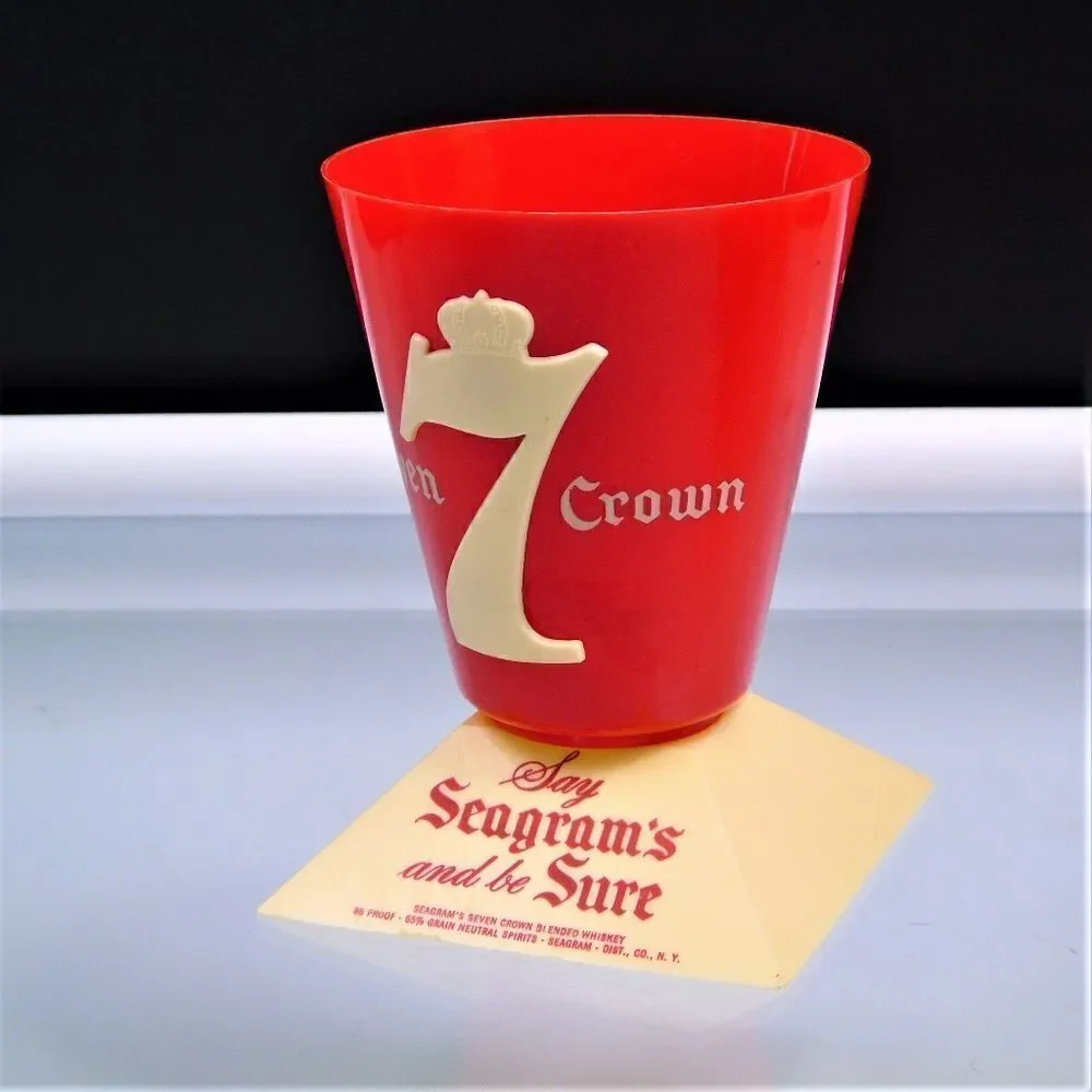 Seagrams Seven Crown Whiskey Bar Display Cup